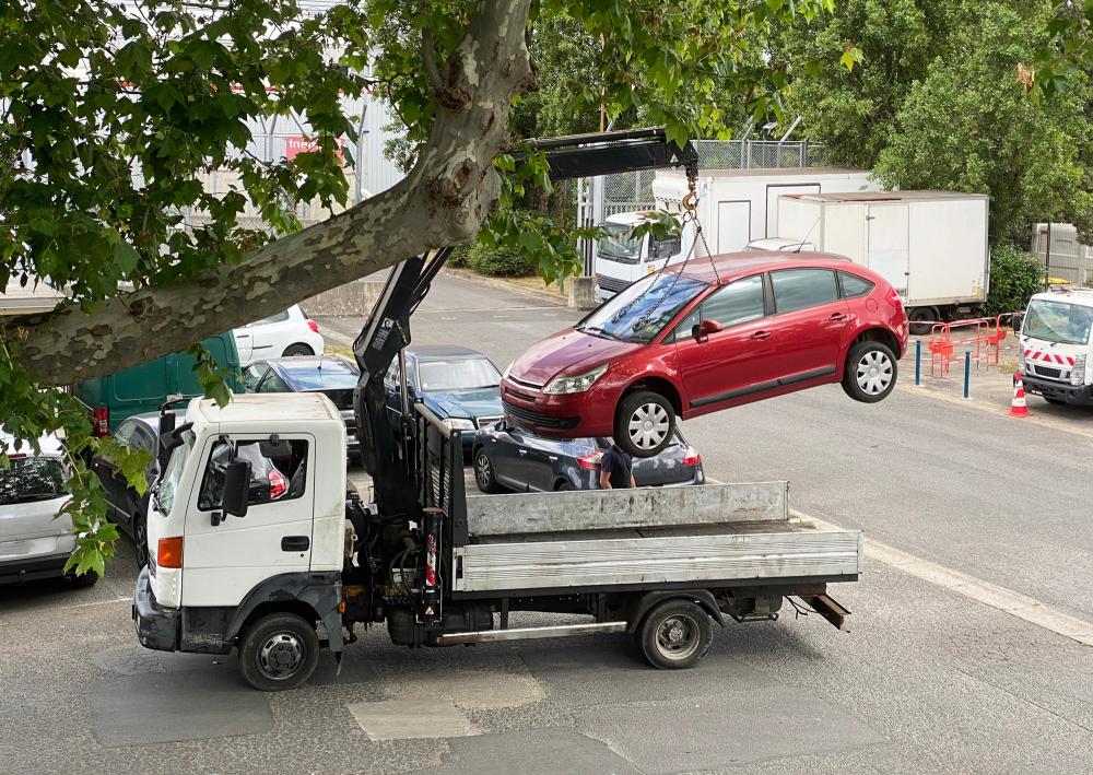 Enlèvement d'épave à Monchy-Humières